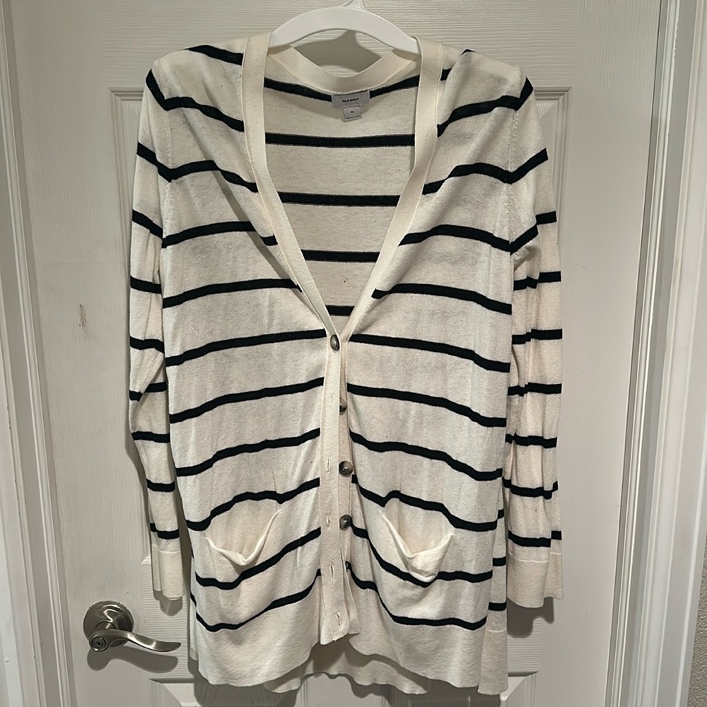 Striped Old Navy button down cardigan